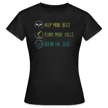 amoureux de la nature - T-shirt Femme - noir - Devant - AI Model Female 172 dark (172cm)
