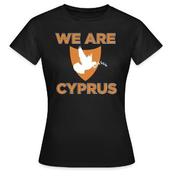 Chypre - T-shirt Femme - noir - Devant - AI Model Female 172 dark (172cm)