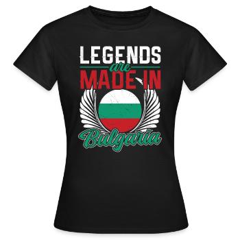 Bulgarien - Frauen T-Shirt - Schwarz - Vorne - AI Model Female 172 dark (172cm)