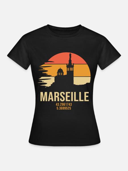 Marseille 13 marseillais marseille - T-shirt Femme - noir