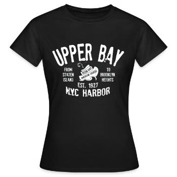 Upper Bay New York Harbor - T-shirt Femme - noir - Devant - AI Model Female 172 dark (172cm)
