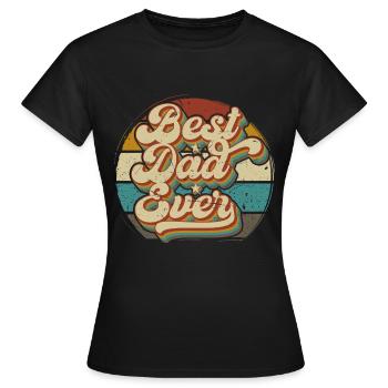 Meilleur cadeau de papa de la fête des pères - T-shirt Femme - noir - Devant - AI Model Female 172 dark (172cm)