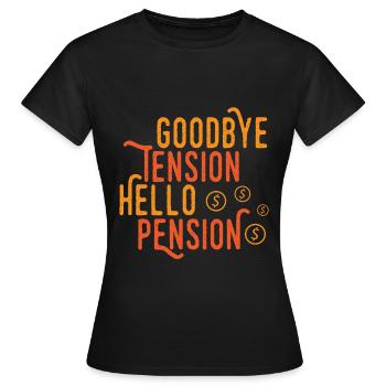 Goodbye Tension Hello Guesthouse - Women's T-Shirt - black - Front - AI Model Female 172 dark (172cm)
