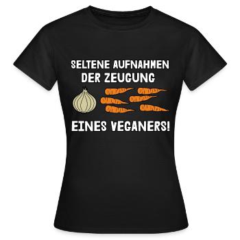 Zeugung eines Veganers - Frauen T-Shirt - Schwarz - Vorne - AI Model Female 172 dark (172cm)