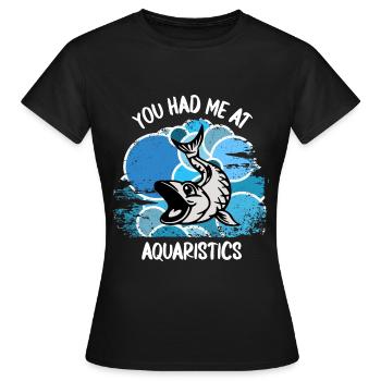 Aquarium Aquarist Fish Ornamental Fish Aquaristics - Women's T-Shirt - black - Front - AI Model Female 172 dark (172cm)