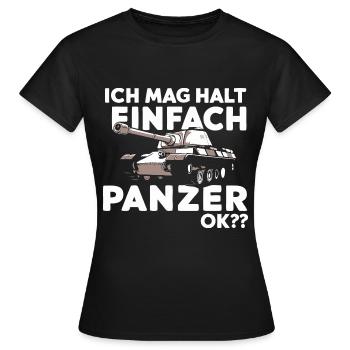 Tanks Main Battle Tanks Tank Tanks Tank Drivers - Women's T-Shirt - black - Front - AI Model Female 172 dark (172cm)