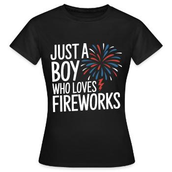 Pyrotechnics Fireworks Pyrotechnics - Women's T-Shirt - black - Front - AI Model Female 172 dark (172cm)