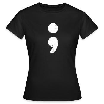 Depression Awareness Suicide Prevention Gift - Frauen T-Shirt - Schwarz - Vorne - AI Model Female 172 dark (172cm)