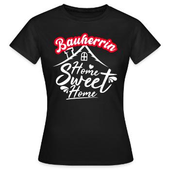 Bauherr Bauherrin Bauherren Geschenk - Frauen T-Shirt - Schwarz - Vorne - AI Model Female 172 dark (172cm)