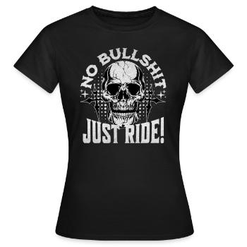 Motorrad, Moto, Motocross, Motor race, Dirt Biker - Frauen T-Shirt - Schwarz - Vorne - AI Model Female 172 dark (172cm)