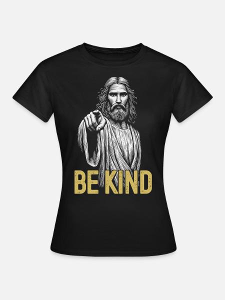 Universelle Botschaft, sei freundlich, Toleranz, Gleichgewicht - Frauen T-Shirt - Schwarz