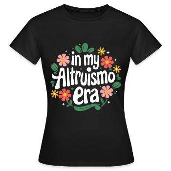 Altruisme Don désintéressé Donner d’école - T-shirt Femme - noir - Devant - AI Model Female 172 dark (172cm)