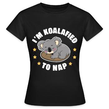 Koala Koala Koala Ours Koala Animal - T-shirt Femme - noir - Devant - AI Model Female 172 dark (172cm)