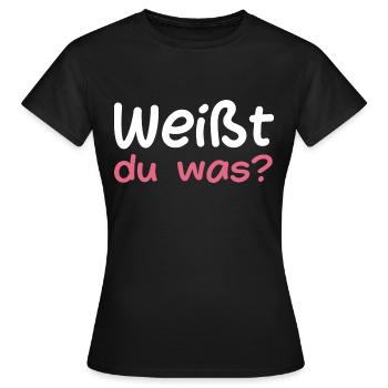 Weißt du was Bruder Nachwuchs - Frauen T-Shirt - Schwarz - Vorne - AI Model Female 172 dark (172cm)
