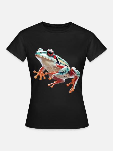 Frosch - Frauen T-Shirt - Schwarz