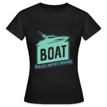 Voilier de bateau de plaisance - T-shirt Femme - noir - Devant - AI Model Female 172 dark (172cm)