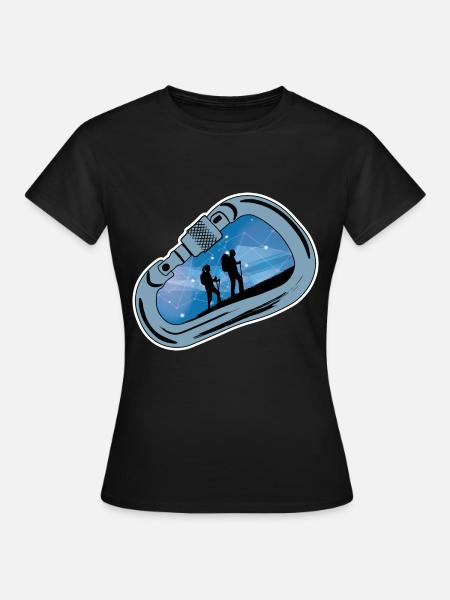 Mousqueton Randonnée - T-shirt Femme - noir