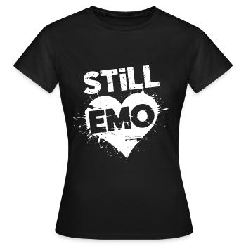 Toujours Emo ! Emo Goth Alternative - T-shirt Femme - noir - Devant - AI Model Female 172 dark (172cm)