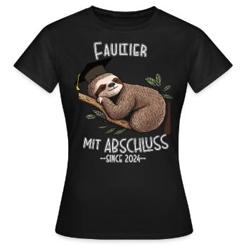 Schulabschluss 2024 - Frauen T-Shirt - Schwarz - Vorne - AI Model Female 172 dark (172cm)