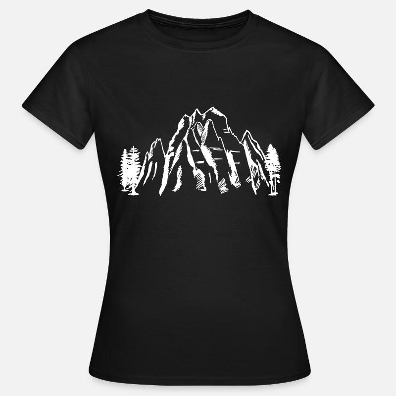 Mountains, Mountains - Women's T-Shirt - black