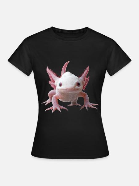 Axolotl - Frauen T-Shirt - Schwarz