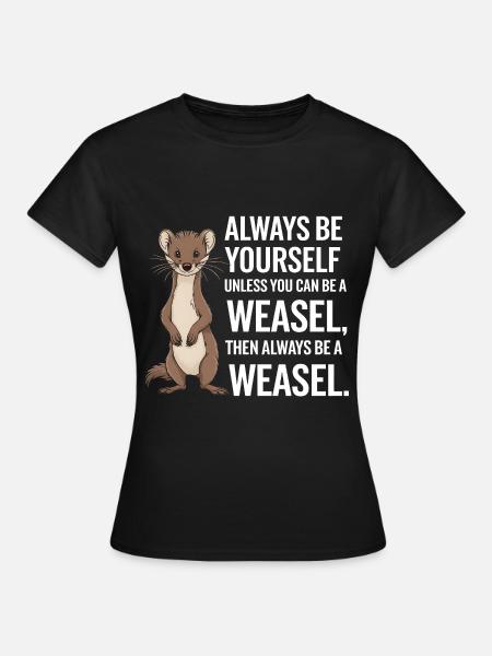 Wiesel - Frauen T-Shirt - Schwarz