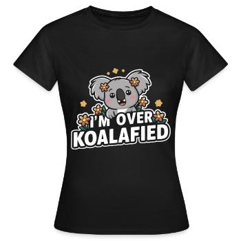 Koala Koala Koala Ours Koala Animal - T-shirt Femme - noir - Devant - AI Model Female 172 dark (172cm)