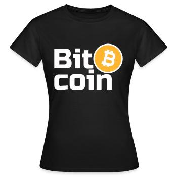 Bitcoin - Women's T-Shirt - black - Front - AI Model Female 172 dark (172cm)