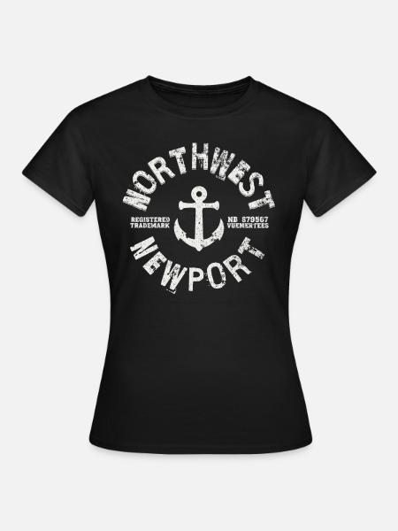 Marke Northwest Newport - Frauen T-Shirt - Schwarz