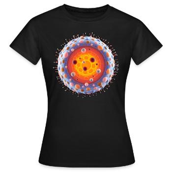 Nuclear Fusion 003 - Women's T-Shirt - black - Front - AI Model Female 172 dark (172cm)
