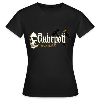 Ruhrpott Tradition Ruhrgebiet - Frauen T-Shirt - Schwarz - Vorne - AI Model Female 172 dark (172cm)