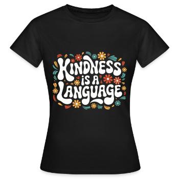 Altruisme Don désintéressé Donner d’école - T-shirt Femme - noir - Devant - AI Model Female 172 dark (172cm)