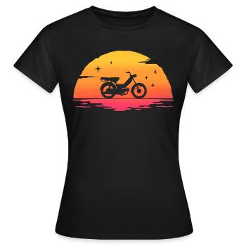 Sunrise Moped Moped - Frauen T-Shirt - Schwarz - Vorne - AI Model Female 172 dark (172cm)