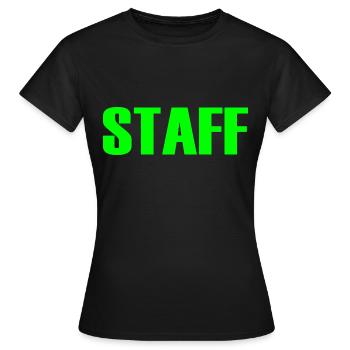 Staff - T-shirt Femme - noir - Devant - AI Model Female 172 dark (172cm)