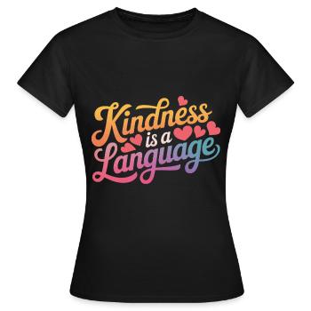 Altruisme Don désintéressé Donner d’école - T-shirt Femme - noir - Devant - AI Model Female 172 dark (172cm)