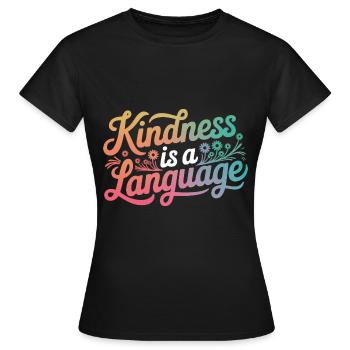 Altruisme Don désintéressé Donner d’école - T-shirt Femme - noir - Devant - AI Model Female 172 dark (172cm)