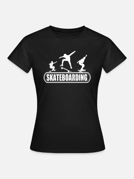 Skateboarder Skateboarder Skateboarder - Frauen T-Shirt - Schwarz