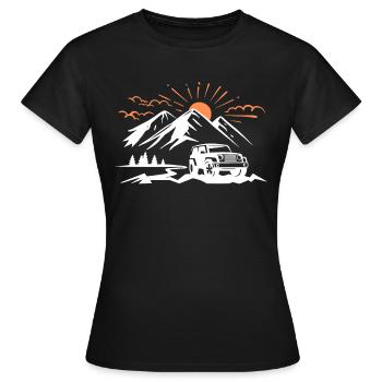 off road 4x4 offroad off-road vehicle - T-shirt Femme - noir - Devant - AI Model Female 172 dark (172cm)