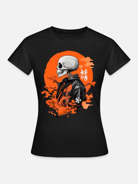 Kimono Skeleton - Women's T-Shirt - black