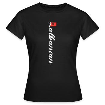 Albanien - Frauen T-Shirt - Schwarz - Vorne - AI Model Female 172 dark (172cm)