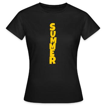summer - Frauen T-Shirt - Schwarz - Vorne - AI Model Female 172 dark (172cm)