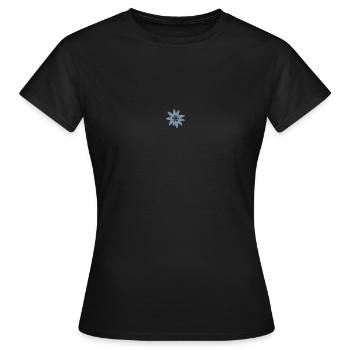 Edelweiss - T-shirt Femme - noir - Devant - AI Model Female 172 dark (172cm)