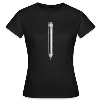 Pencil - Women's T-Shirt - black - Front - AI Model Female 172 dark (172cm)