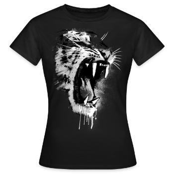 Rage Instinct 2 - Women's T-Shirt - black - Front - AI Model Female 172 dark (172cm)