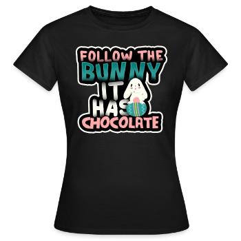 Osterhase - Frauen T-Shirt - Schwarz - Vorne - AI Model Female 172 dark (172cm)