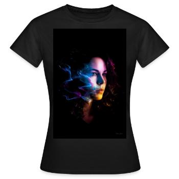Sinnlich 5 - Frauen T-Shirt - Schwarz - Vorne - AI Model Female 172 dark (172cm)
