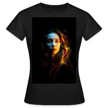 Sinnlich 3 - Frauen T-Shirt - Schwarz - Vorne - AI Model Female 172 dark (172cm)