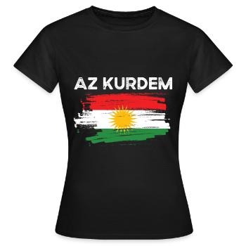 Kurdistan - Women's T-Shirt - black - Front - AI Model Female 172 dark (172cm)