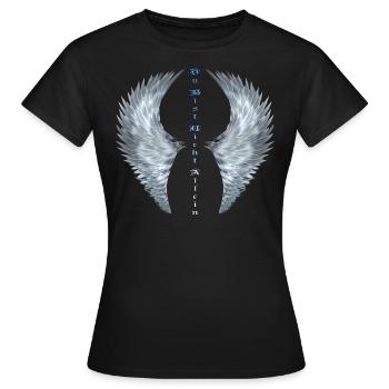 Flügel - Du bist nicht allein.. - Frauen T-Shirt - Schwarz - Vorne - AI Model Female 172 dark (172cm)
