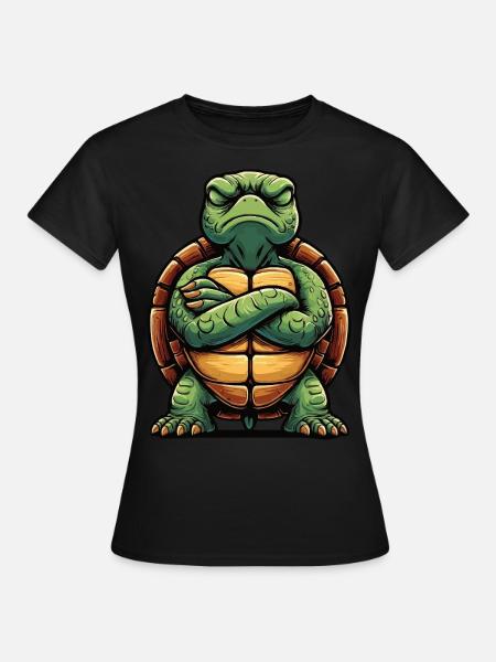 tortue tortue de mer tortue - T-shirt Femme - noir